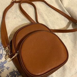 Brown camera mini bag